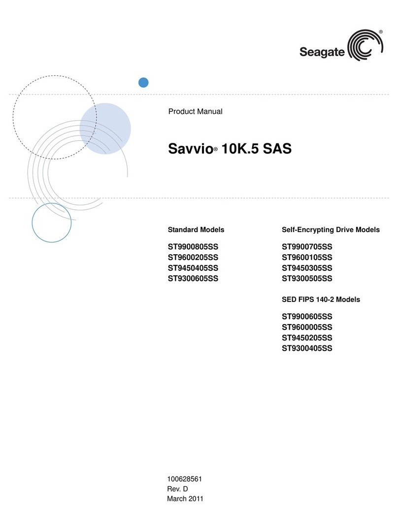 Seagate SAVVIO ST9300405SS User manual