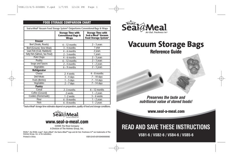 Seal-a-Meal VSB1-6 User manual