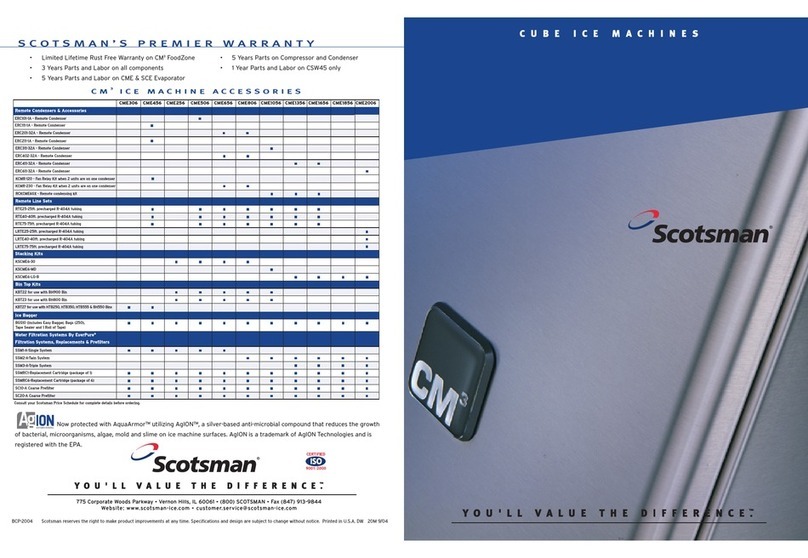 Scotsman CME1056 User manual