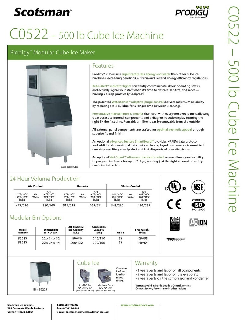 Scotsman Prodigy C0522 User manual
