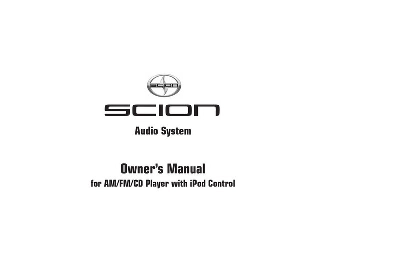 Scion AM/FM/CD Player owner's manual