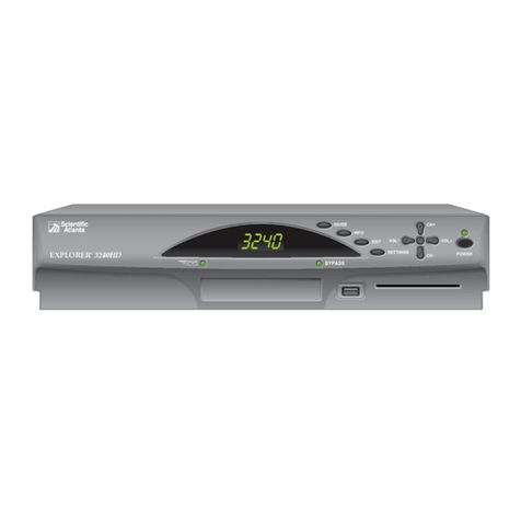 Scientific Atlanta Explorer 3270HD User manual Scientific Atlanta Explorer 3270HD User manual