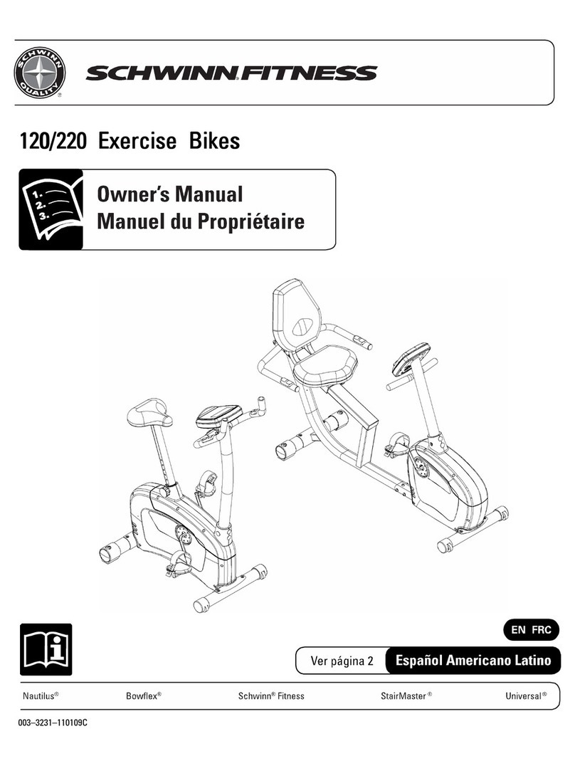 Schwinn 120 User manual