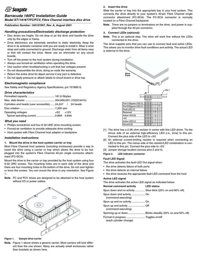 Seagate Barracuda ST1181677FC User manual