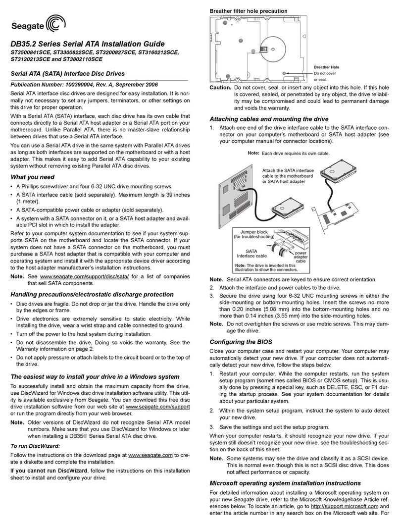 Seagate DB35.2 User manual