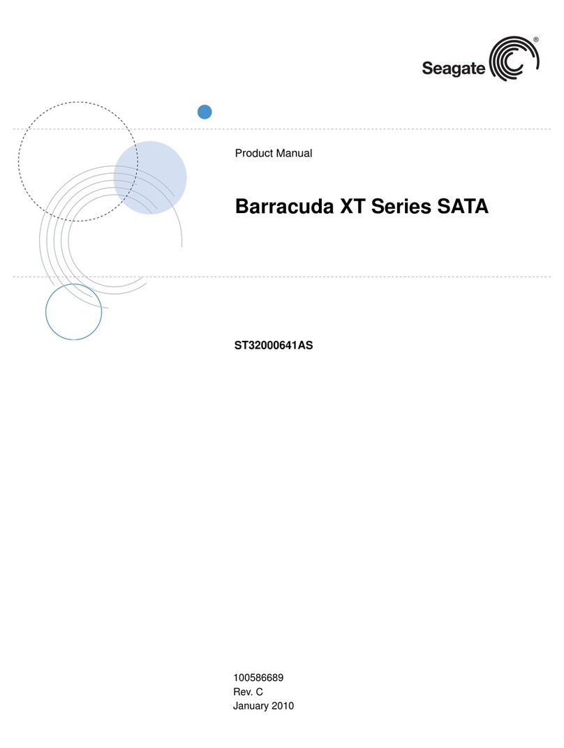 Seagate ST32000641AS - Barracuda XT 2 TB Hard Drive User manual