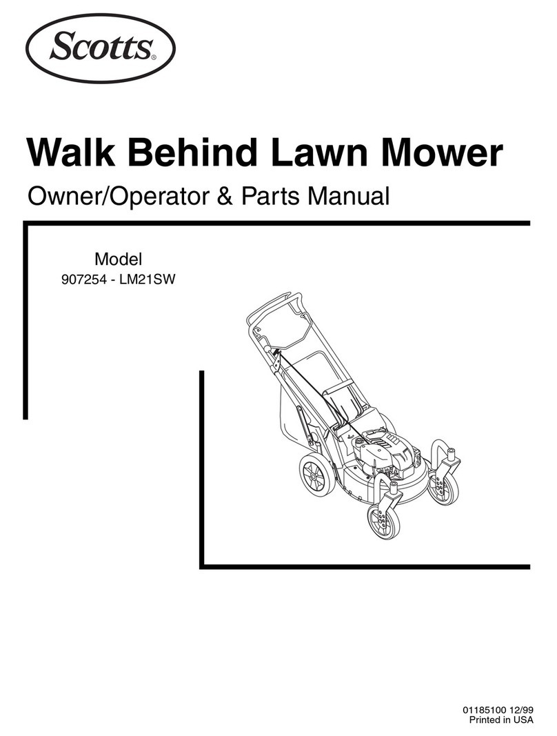 Scotts 907254 - LM21SW Operating and parts manual
