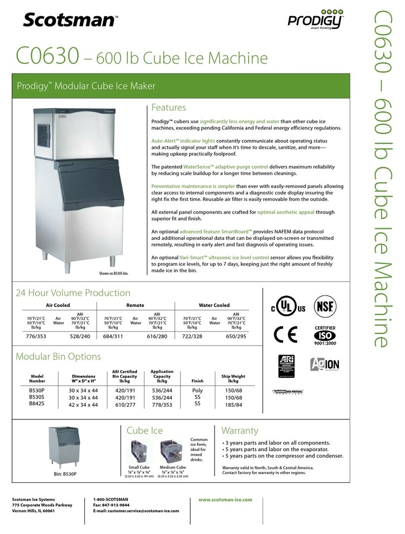 Scotsman Prodigy C0630 User manual