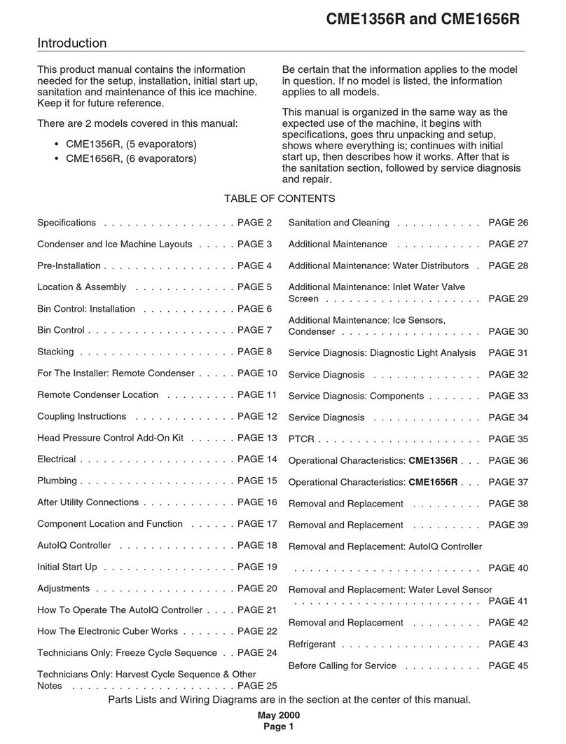 Scotsman CME1356R User manual