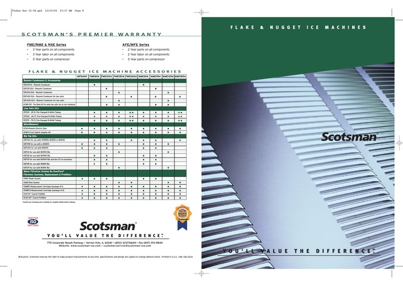 Scotsman FME1504 User manual