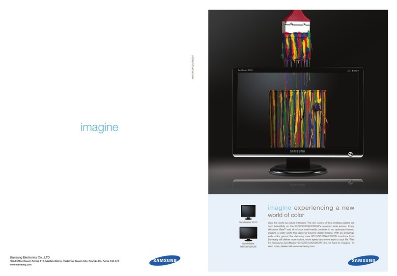 Samsung 931C - SyncMaster - 19" LCD Monitor Brochure & specs