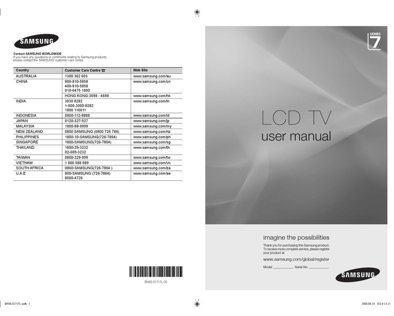 Samsung LA40A750R1R User manual