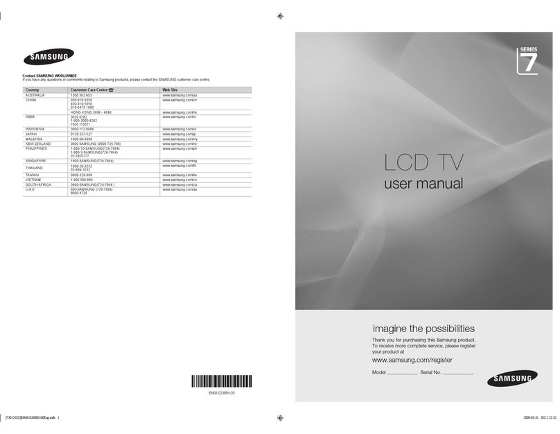 Samsung LA40B750U1R User manual
