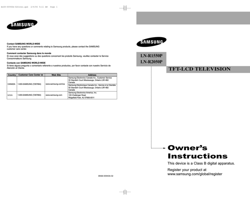 Samsung LN-R1550P User manual