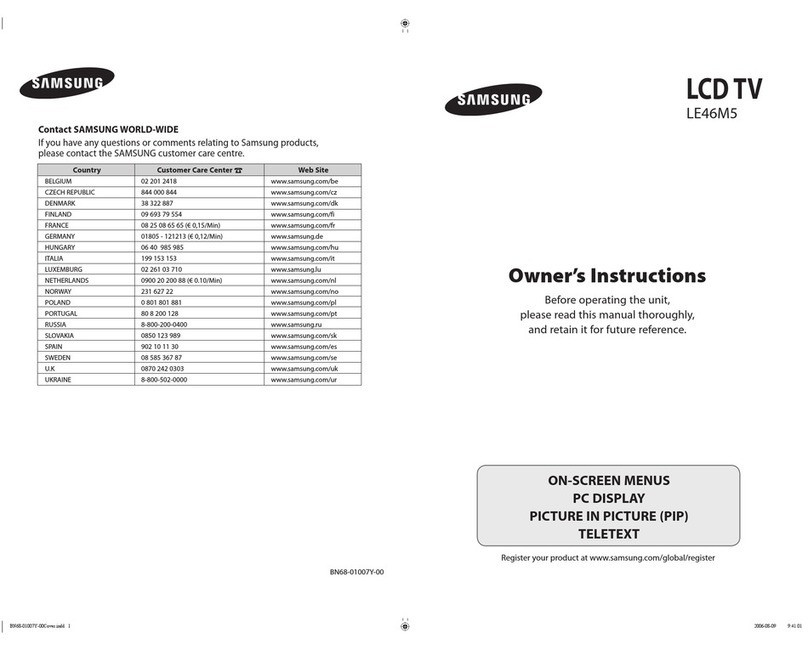 Samsung LE46M5 User manual
