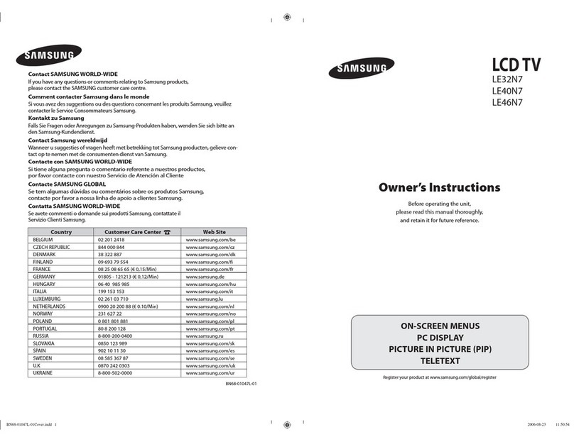 Samsung LE32N7 User manual