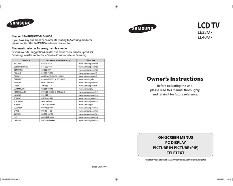Samsung LE32M7 User manual