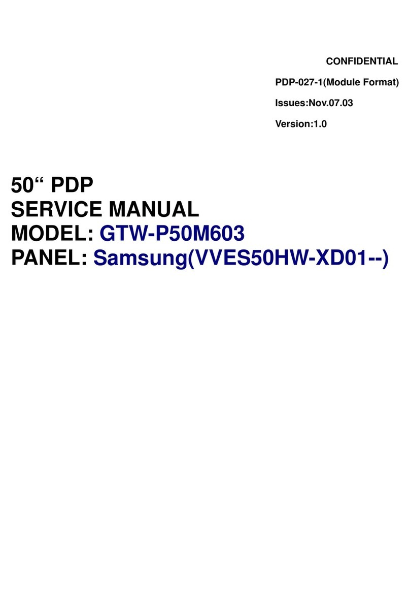 Samsung GTW-P50M603 User manual