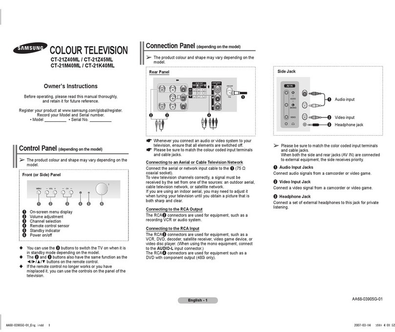 Samsung CT-21K40ML User manual