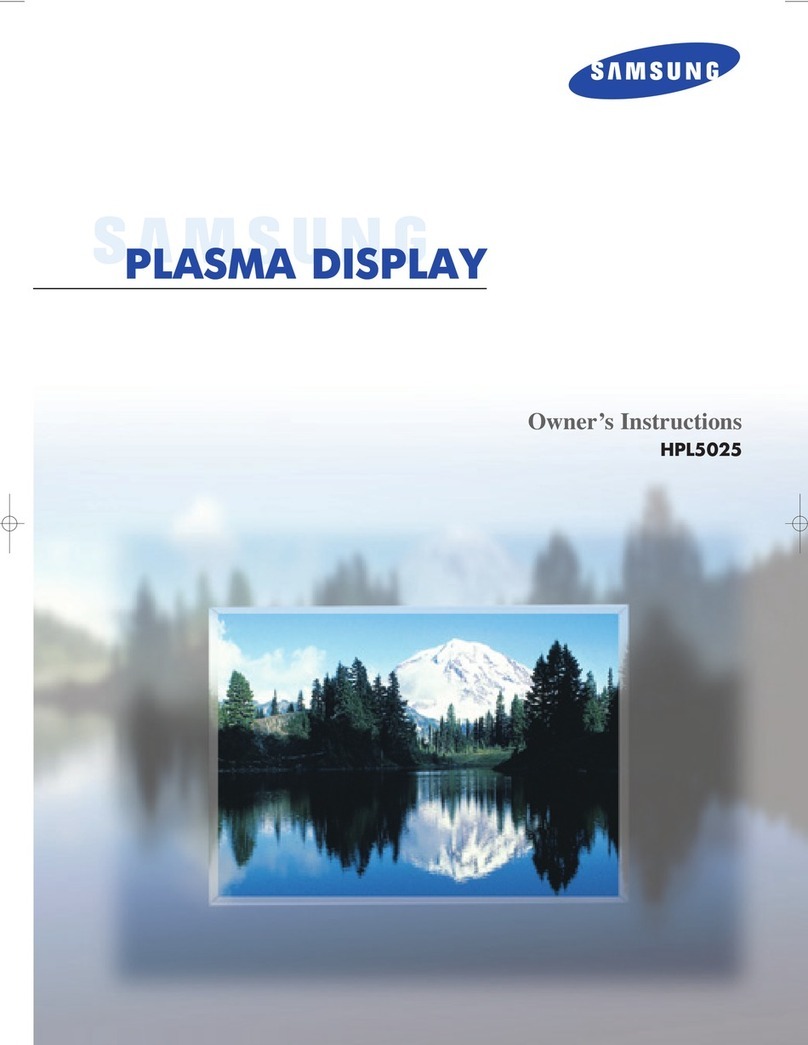 Samsung HPL5025 User manual Samsung HPL5025 User manual