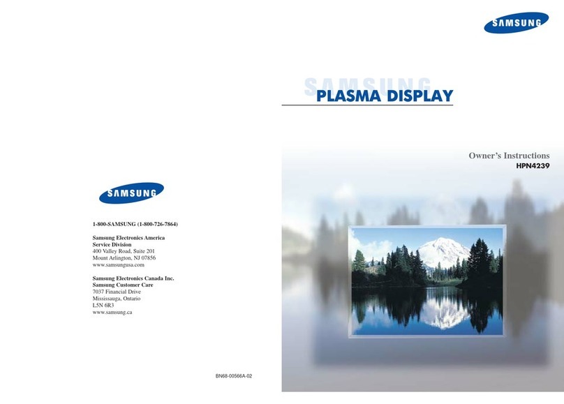 Samsung HPN4239 User manual