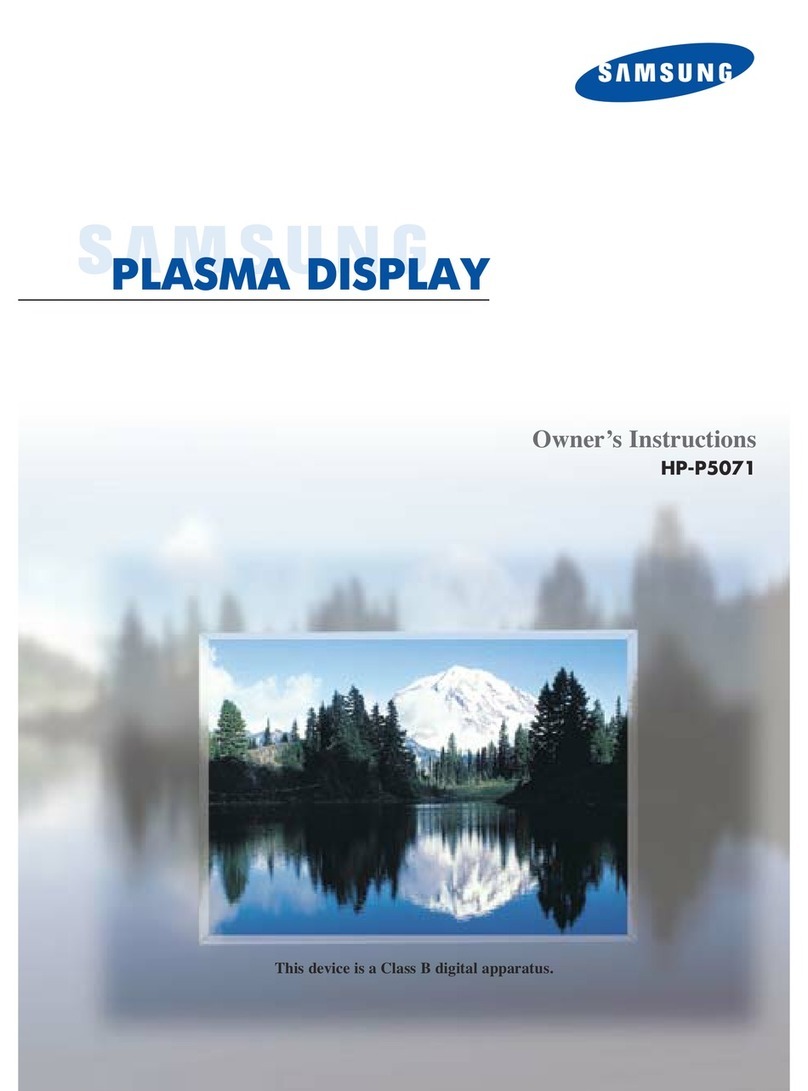 Samsung HP-P5071 User manual Samsung HP-P5071 User manual