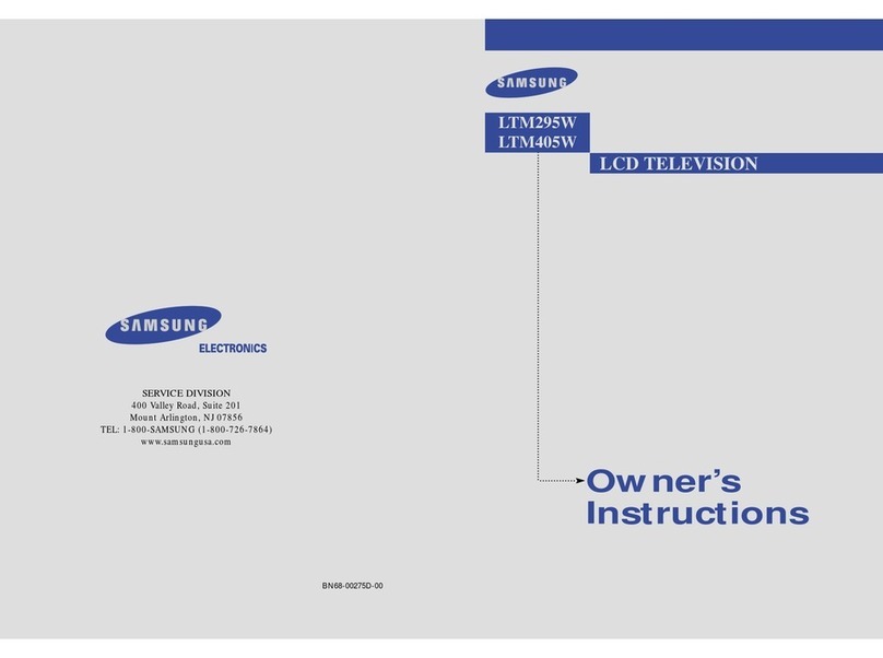 Samsung LTM 295W Owner's instructions
