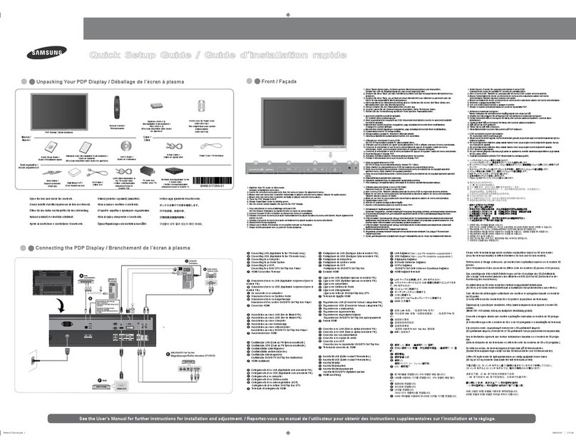 Samsung PDP Display User manual