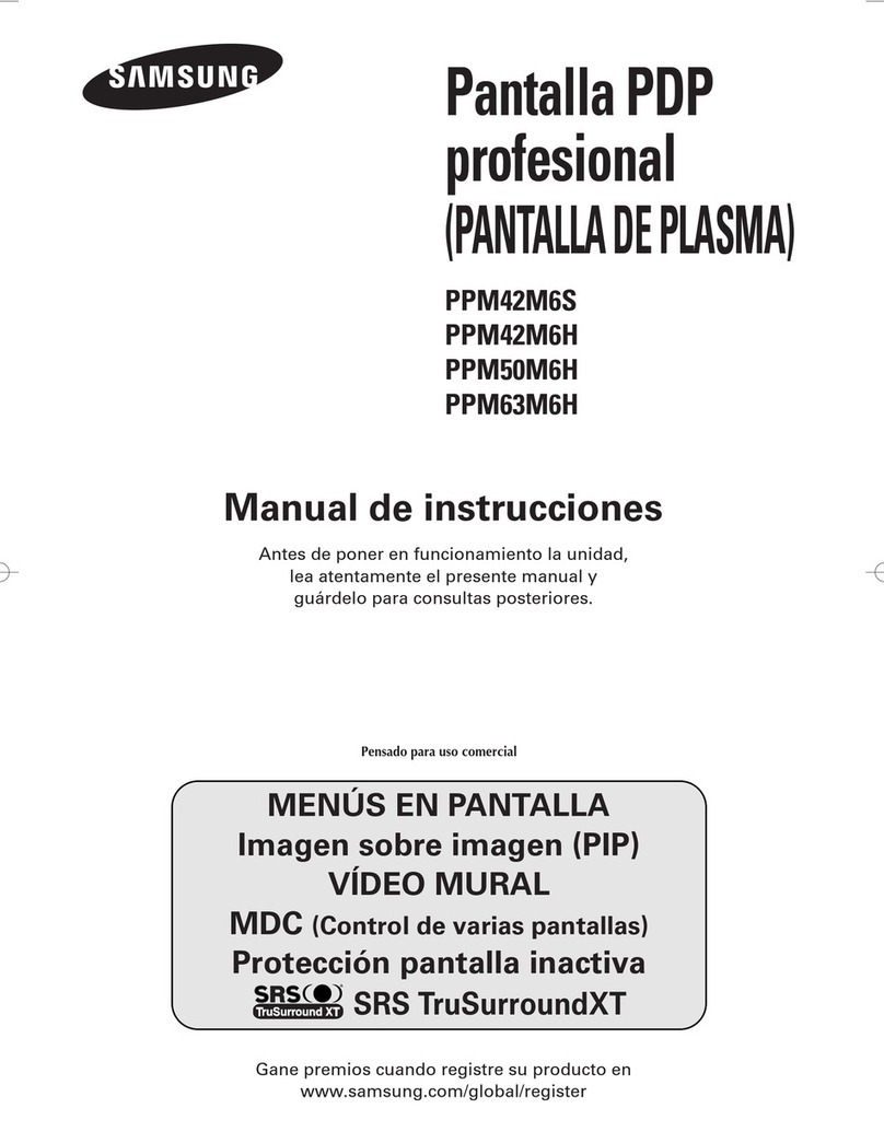 Samsung PANTALLA PDP PROFESSIONAL PPM42M6H Setup guide Samsung PANTALLA PDP PROFESSIONAL PPM42M6H Setup guide