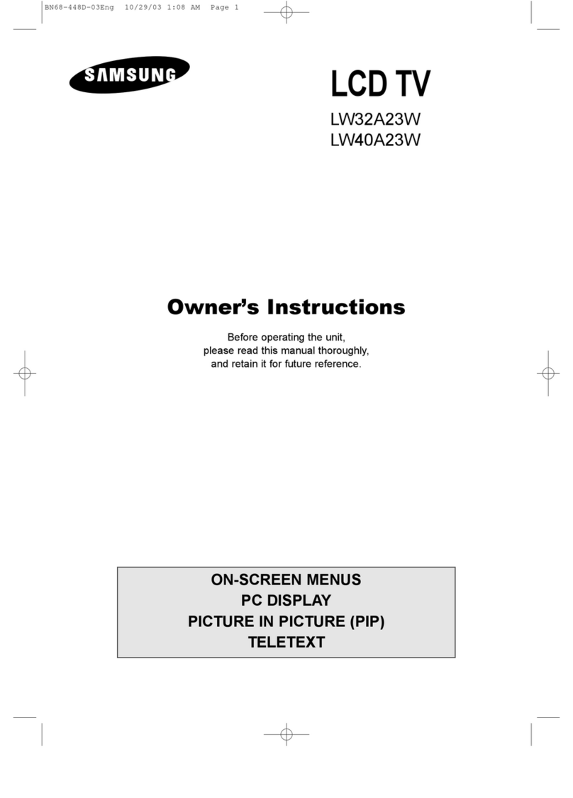 Samsung LW32A23W User manual
