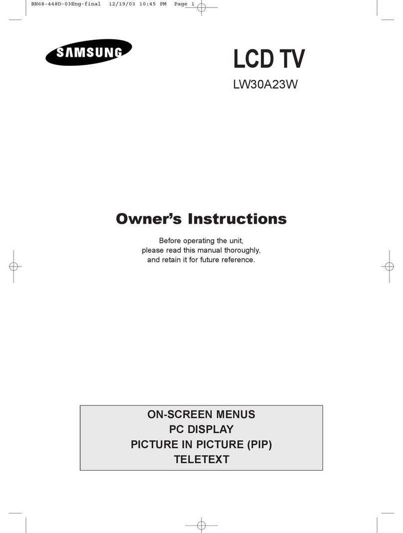 Samsung LW30A23W User manual