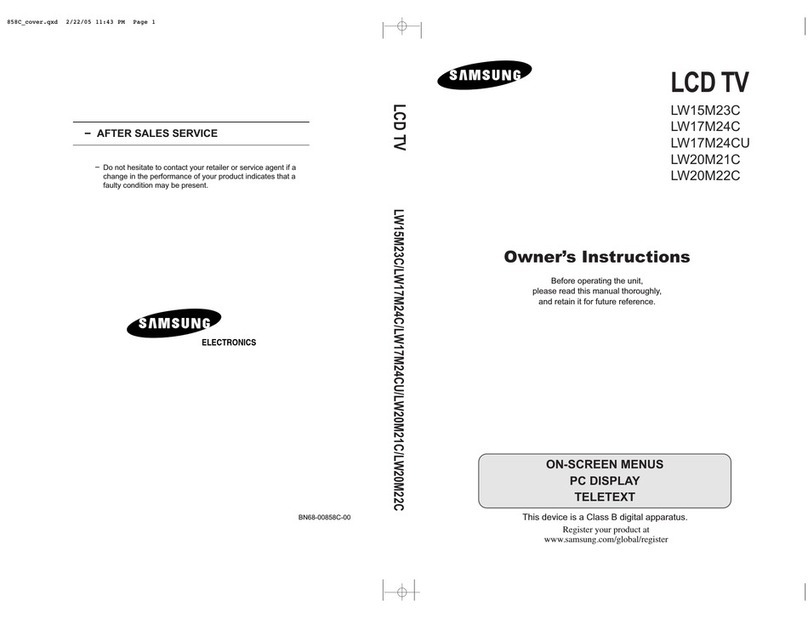 Samsung LW17M24C User manual