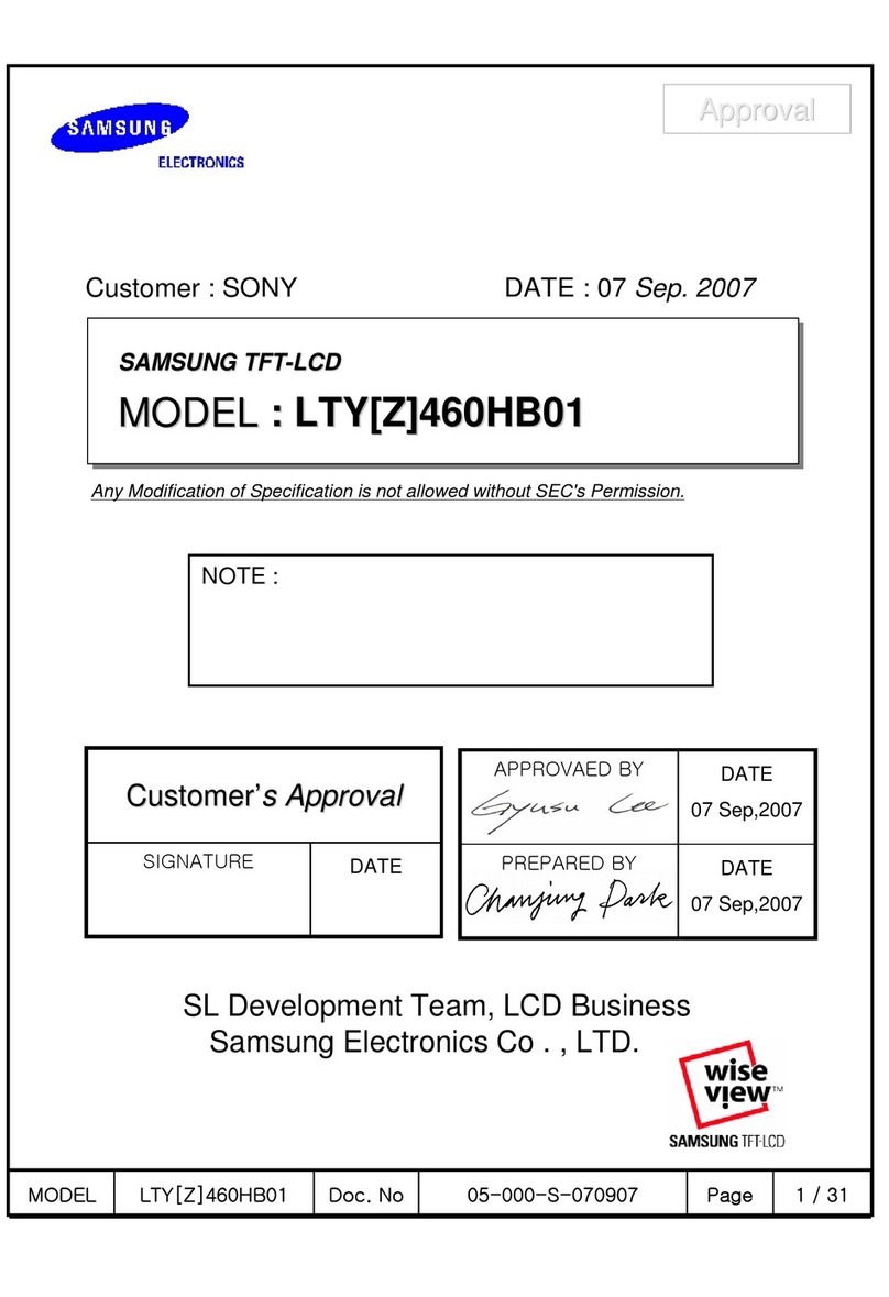 Samsung LTY[Z]460HB01 User manual
