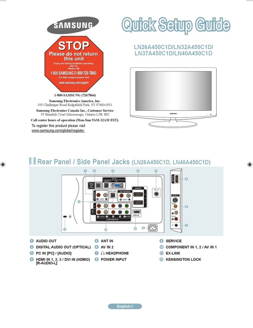 Samsung LN26A450CD User manual