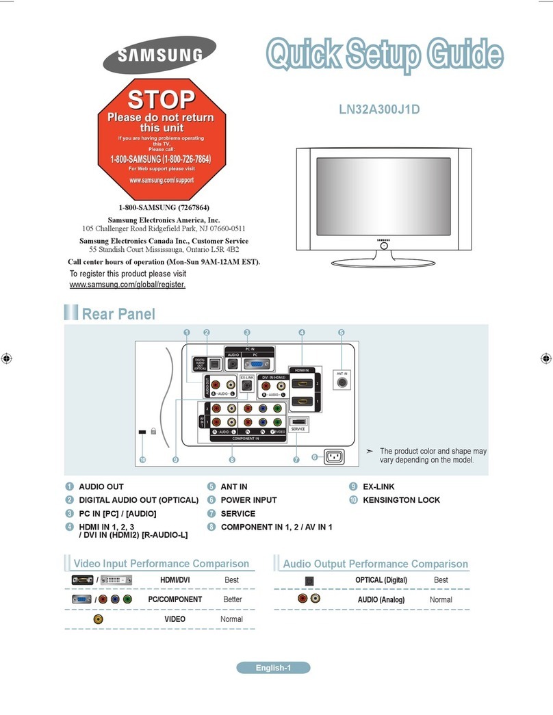 Samsung LN32A300JD User manual