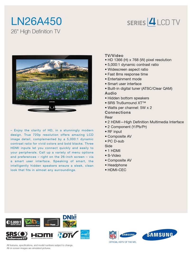 Samsung LN26A450 User manual