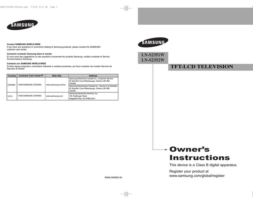 Samsung LN-S2351W User manual