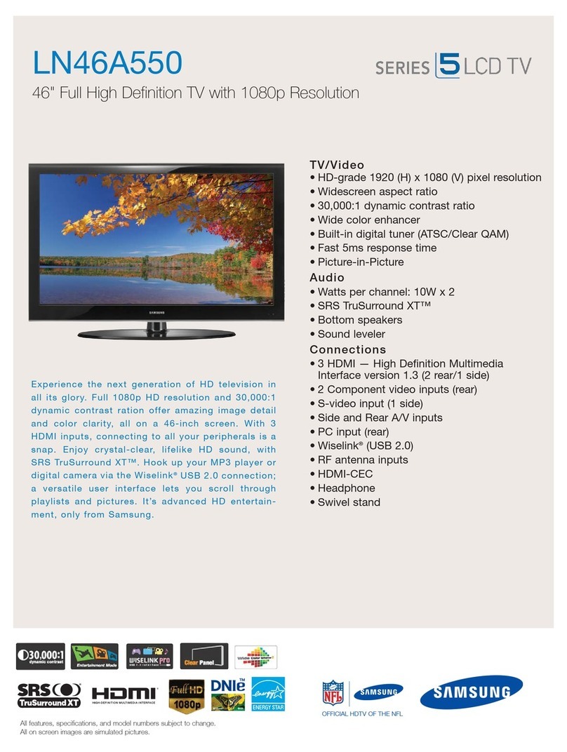 Samsung LN46A550 User manual
