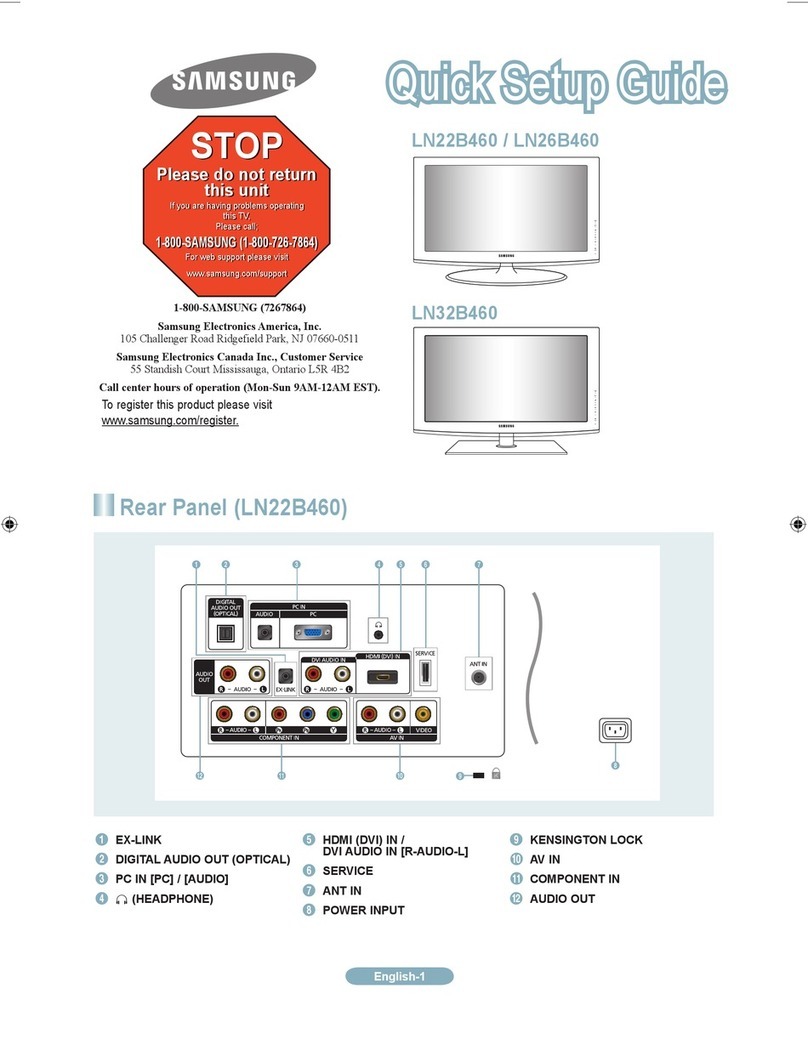 Samsung LN3B460 User manual