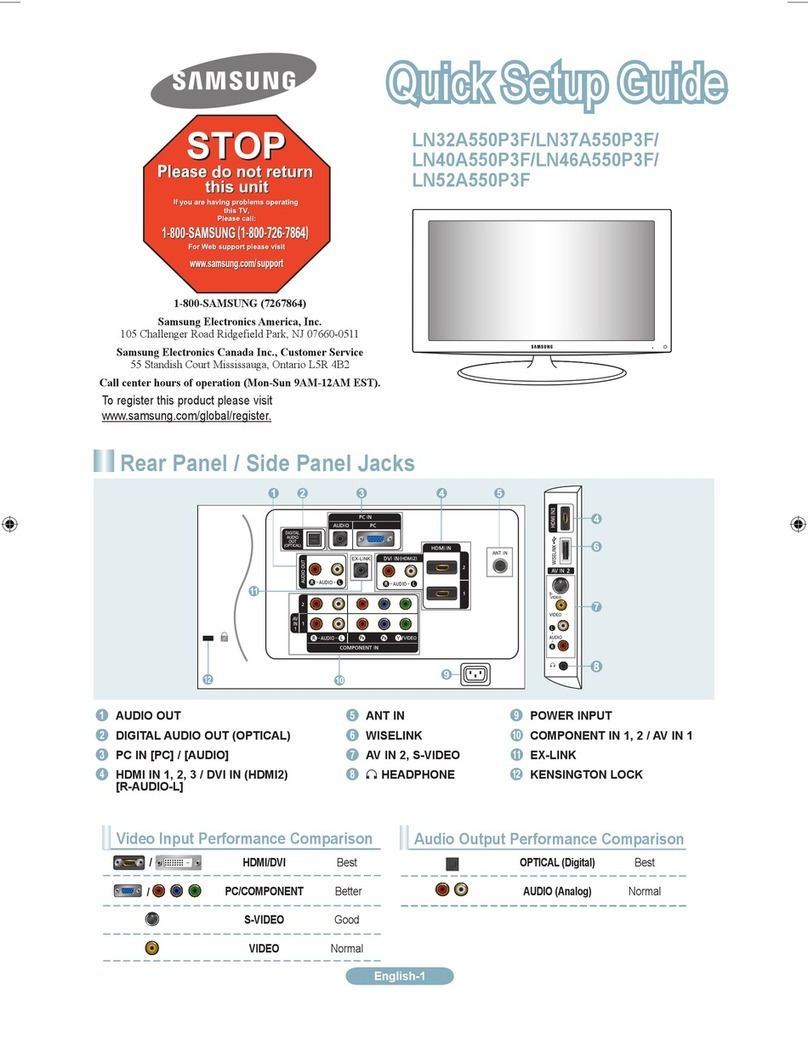 Samsung LN32A550P3F User manual