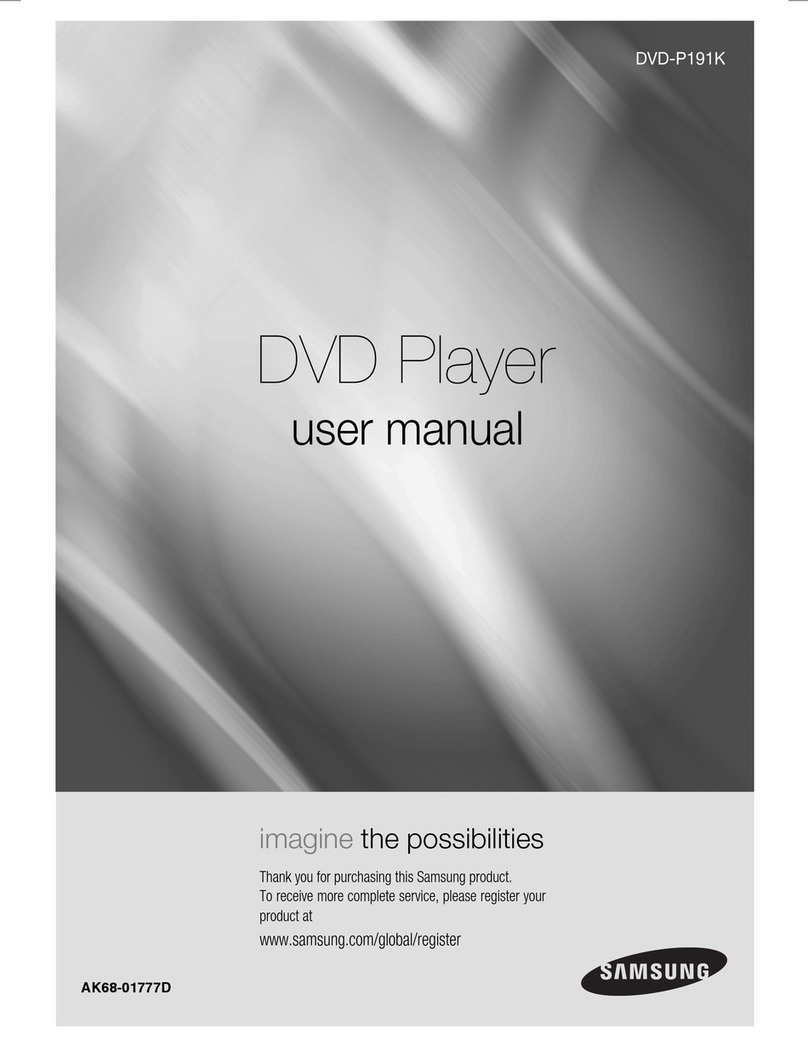Samsung DVD-P191K User manual