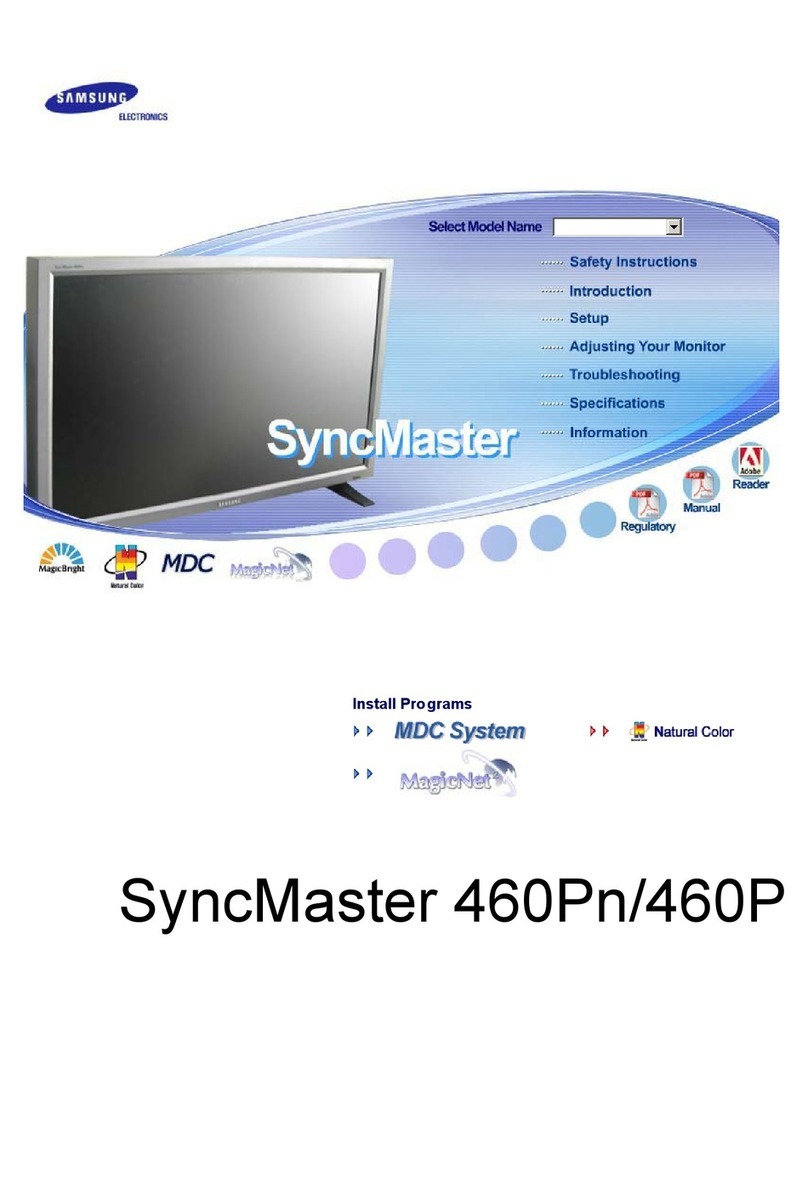 Samsung SyncMaster 460P User manual