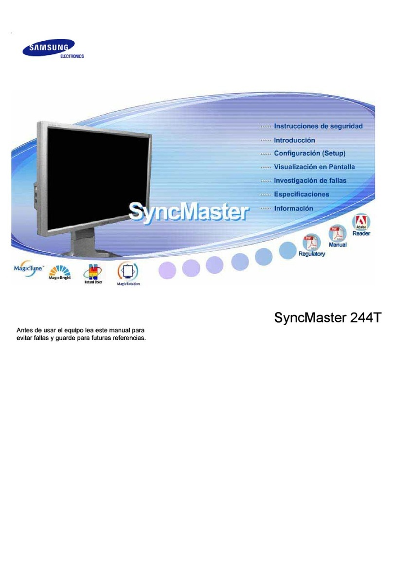 Samsung 244T - SyncMaster - 24" LCD Monitor User manual