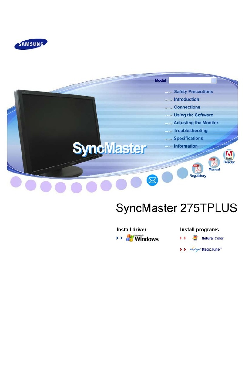 Samsung SyncMaster 275TPLUS User manual