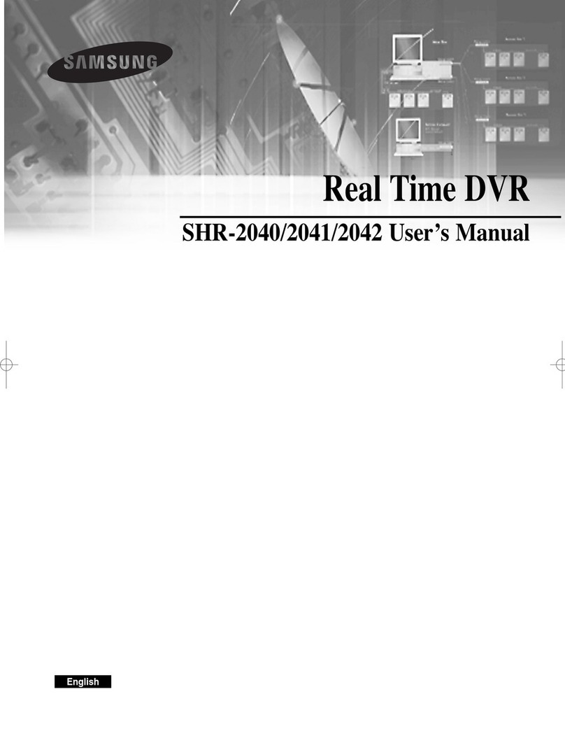 Samsung Real Time SHR-2041 User manual