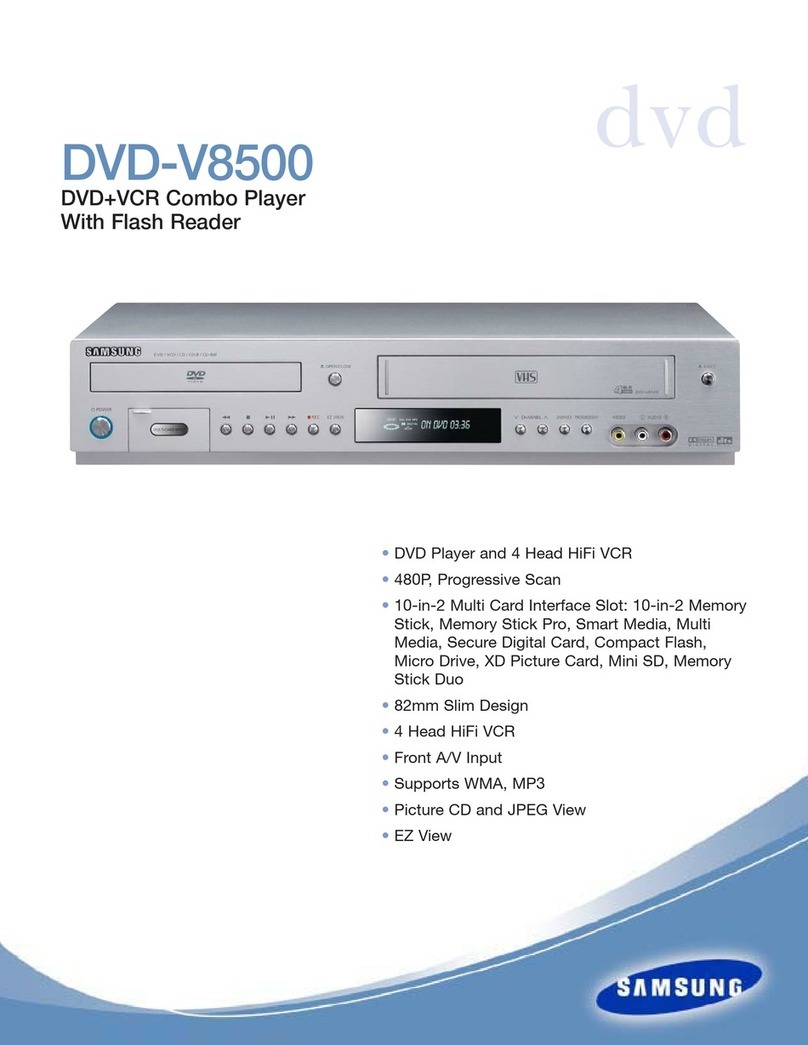 Samsung DVD-V8500 Specifications