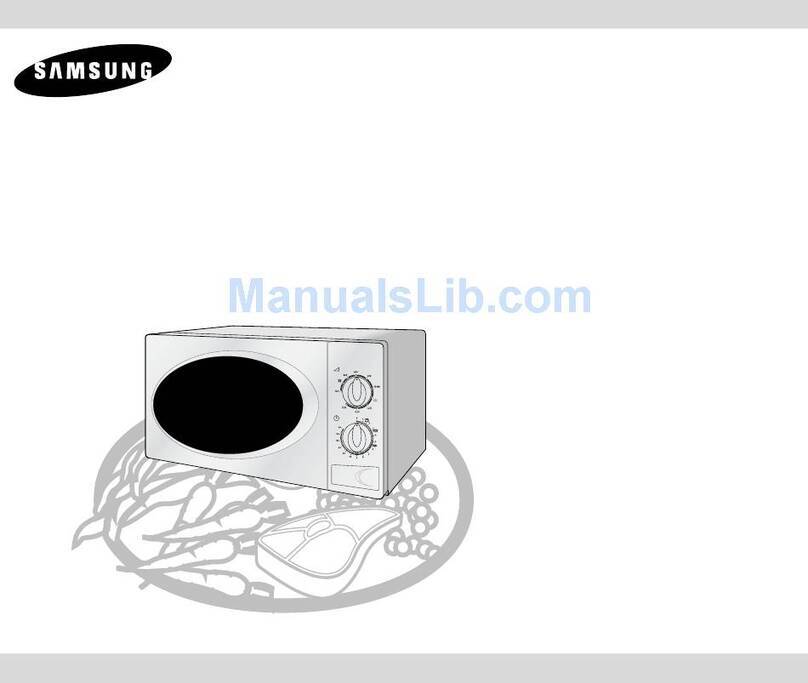 Samsung G2711N Owner's instructions and cooking guide