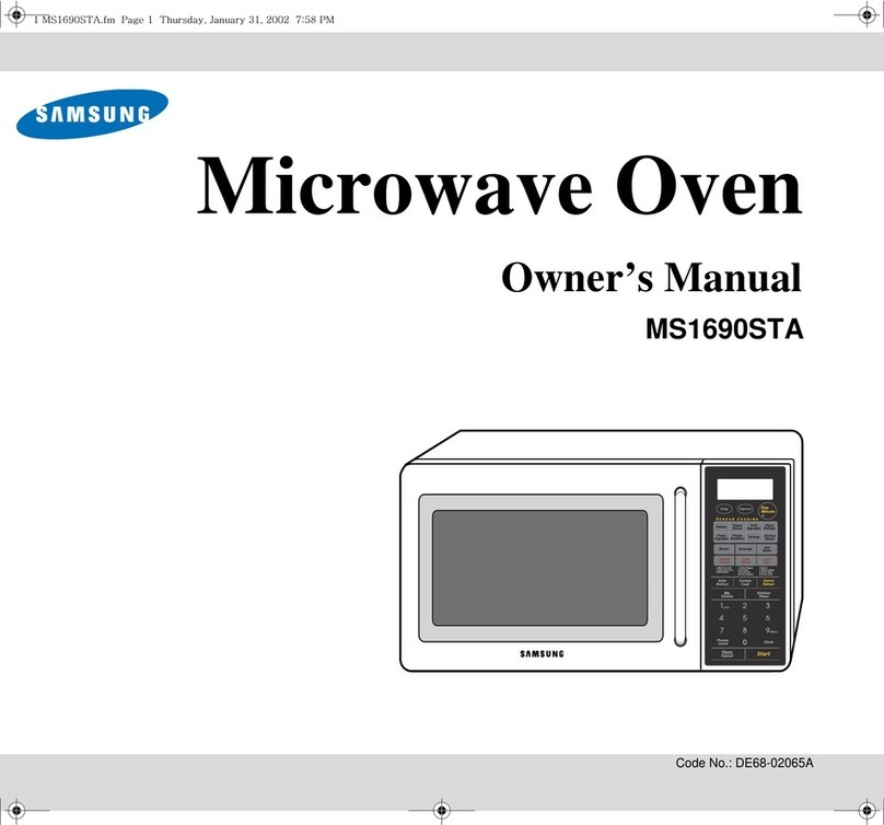 Samsung DE68-02065A owner's manual