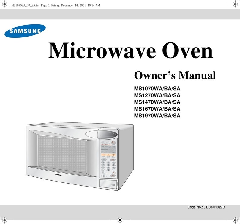 Samsung MS1070BA owner's manual