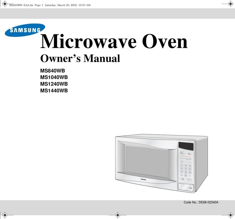 Samsung MS1040WB owner's manual